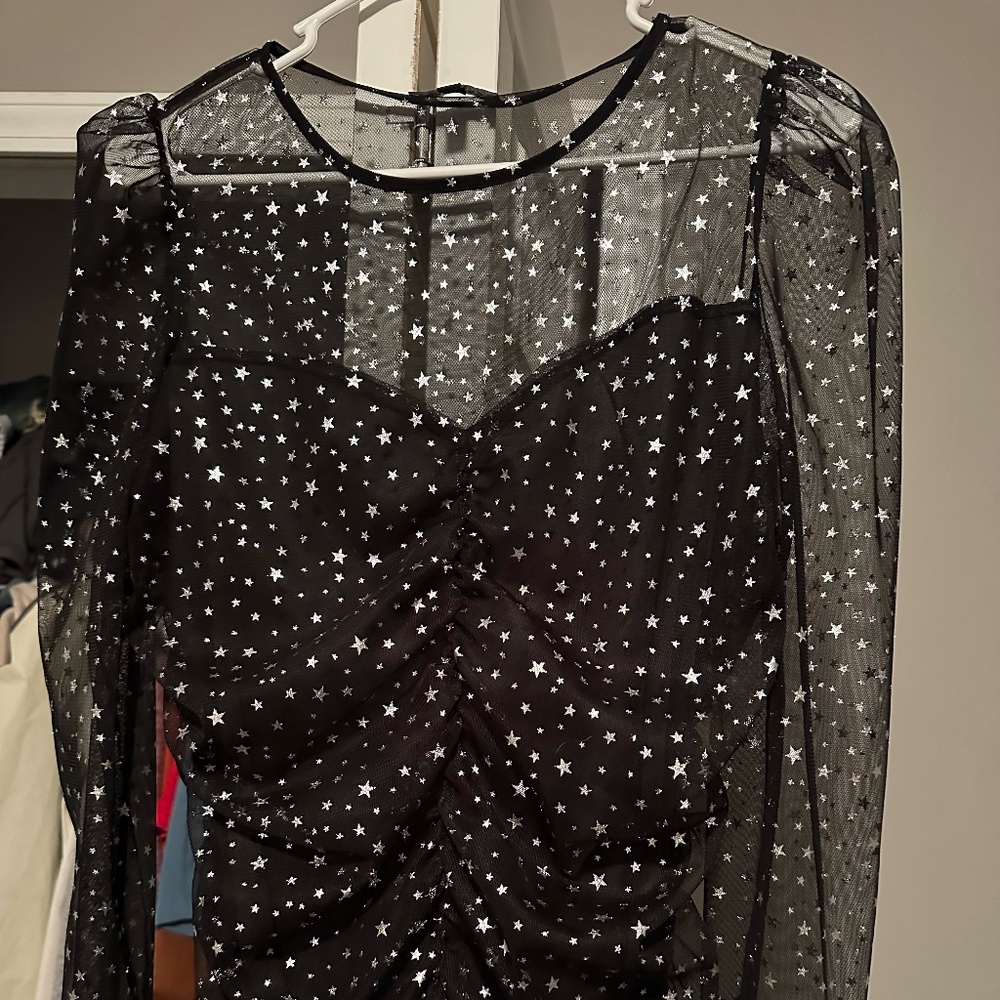 Black Mesh Express Top